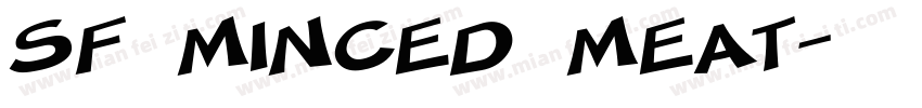SF Minced Meat字体转换